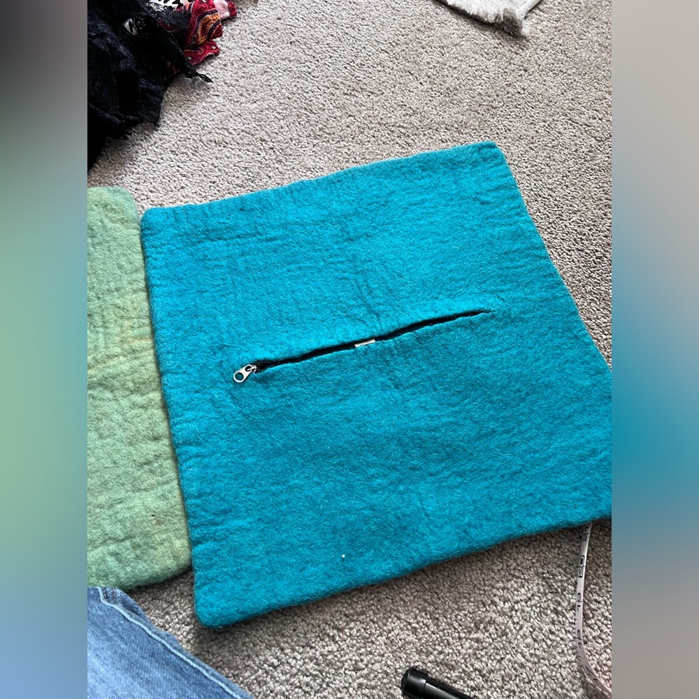 Felt craft pillows.